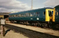 Class 122 DMU at Eastfield Depot