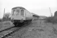 Class 122 DMU at Falmouth Dock