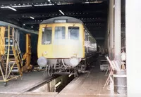 Class 122 DMU at Tyseley depot