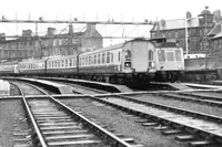 Class 126 DMU at Ayr Kyle Street Sidings