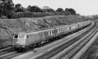 Blue pullman at between Olton and Solihull