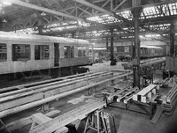 Part built DMU vehicles in workshop