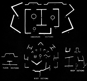 Cut-away drawing of Derby Lightweight construction