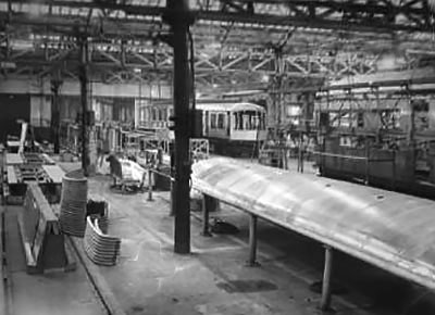 Derby Lightweight bodysides being assembled