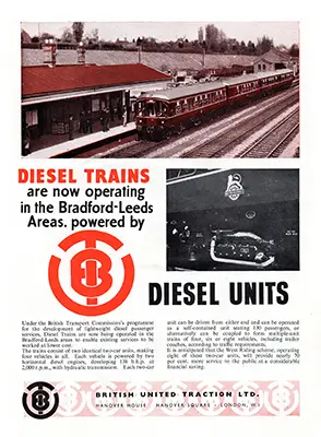 British United Traction advert