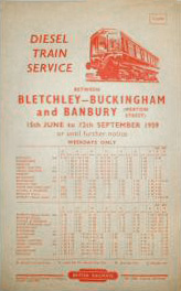 June 1959 timetable
