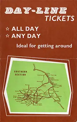 North Day Line Diesel Southern Section handbill March 1961 Front