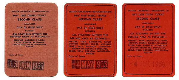 Day Line Diesel Tickets