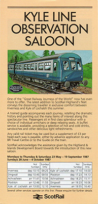 1987 season leaflet front