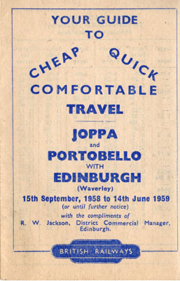 Joppa, Portobello and Edinburgh Waverley timetable