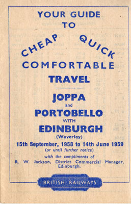 Joppa, Portobello and Edinburgh Waverley timetable