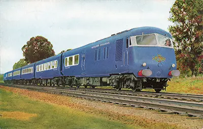 Blue Pullman Ian Allan postcard front