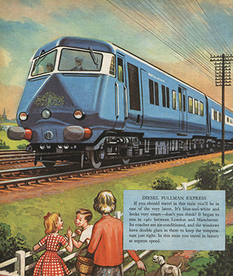 Blue Pullman Illustration