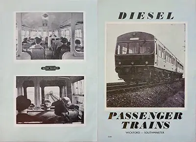 Wickford - Southminster September 1957 timetable outside