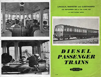 Outside of September 1958 Lincoln, Barnetby and Cleethorpes timetable