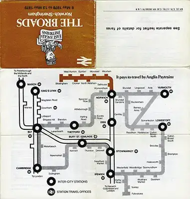 May 1978 Norwich - Sheringham timetable inside