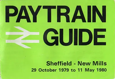October 1979 Sheffield - New Mills timetable front