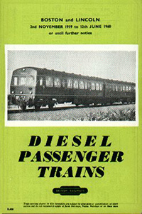 Boston - Lincoln November 1959 timetable