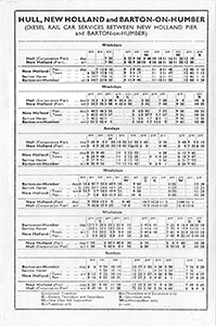 New Holland 13th June timetable