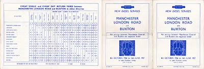 October 1956 Manchester-Buxton timetable outside