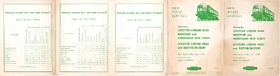 April 1958 Leicester - Birmingham timetable outside