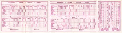 Winter 1959 Birmingham - Lichfield via Walsall timetable inner