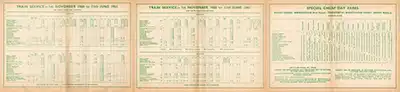 April 1966 Barnt Green - Birmingham - Derby timetable inside