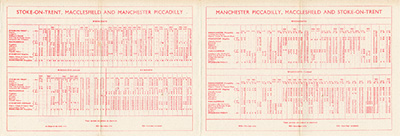 Summer 1962 Manchester - Leeds timetable inside