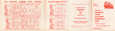 Summer 1964 Manchester-Leeds timetable outside