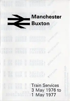 Manchester - Buxton May 1976 timetable cover