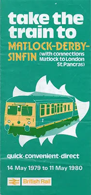 May 1979 Matlock - Derby - Sinfin timetable cover