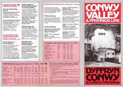 1985 Conway Valley brochure outside