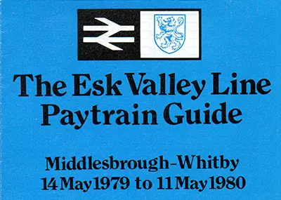 May 1979 Middlesbrough - Whitby timetable cover