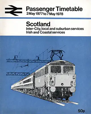 Passenger Services Scotland May 1977 timetable cover