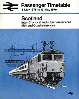 Passenger Services Scotland May 1978 timetable cover