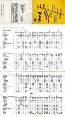 May 1980 Fiferail timetable outside