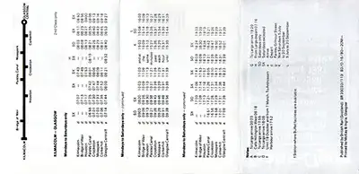 May 1980 Kilmacolm - Glasgow timetable inside