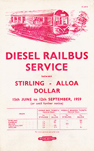 June 1959 Stirling-Dollar timetable front