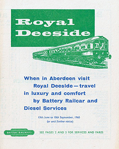 June 1960 Ballater timetable front