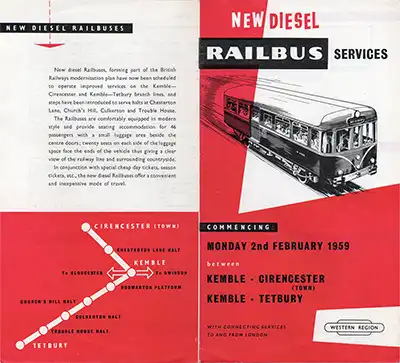 Outside of February 1959 timetable