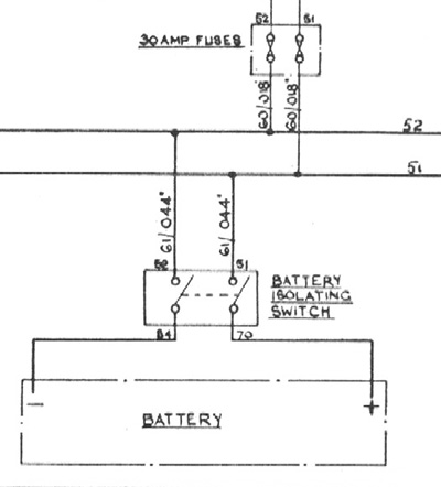 Schematic showing connections