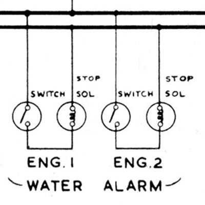 Schematic showing connections