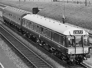 Class 121 with trailer