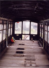 Derby Lightweight interior before restoration