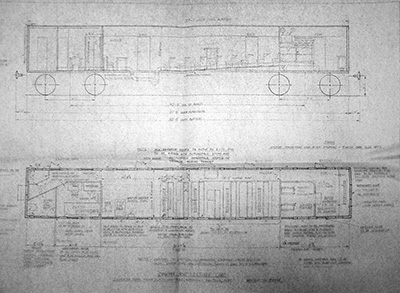 Plan for cinema and lecture car